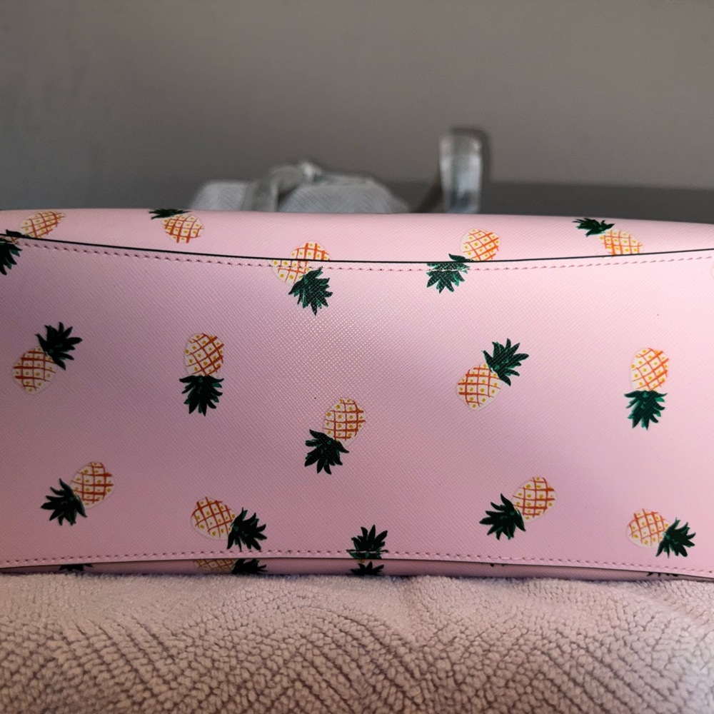 Kate Spade Pink Pineapple Tote, Wallet, and Make-Up Case Set - Picture 3 of 14